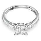 swarovski attract ring pav white rhodium plated