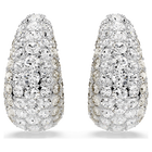 swarovski sublima drop earrings white rhodium plated