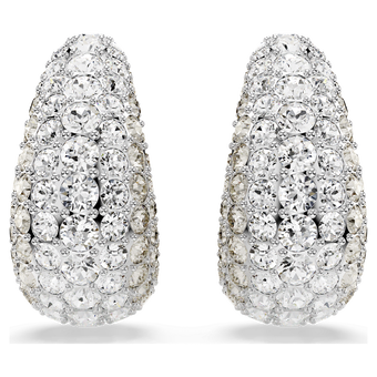 swarovski sublima drop earrings white rhodium plated