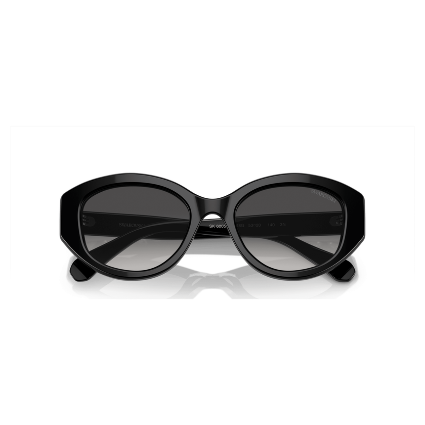 swarovski sunglasses  cat eye shape  sk6005el  black