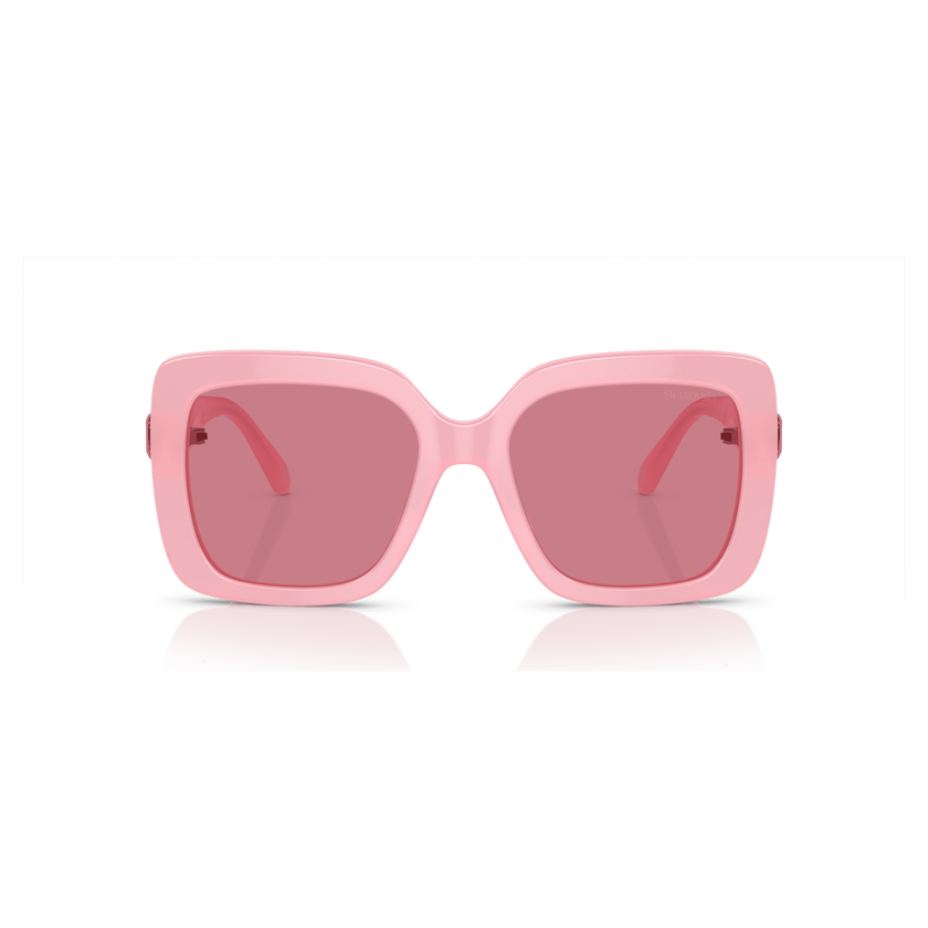 swarovski sunglasses  oversized  square shape  sk0061el  pink