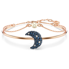 swarovski sublima bangle moon multicolored rose gold tone plated