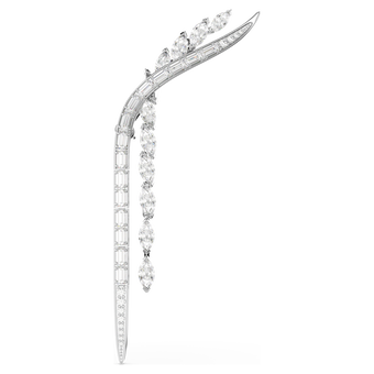 swarovski mesmera brooch  mixed cuts  white  rhodium plated