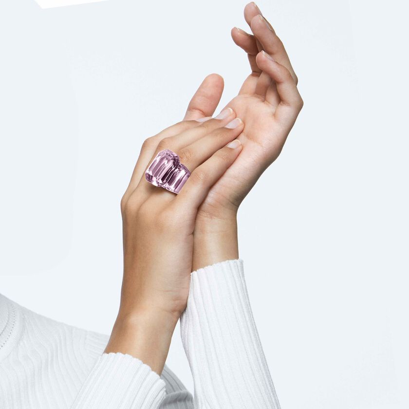 Buy Swarovski Lucent cocktail ring, Pink