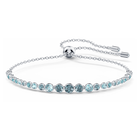 swarovski emily gradient bracelet blue rhodium plated
