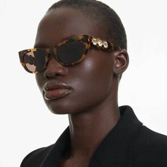 swarovski sunglasses  oval shape  sk6022  brown