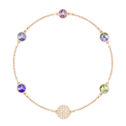 Swarovski Remix Collection Purple, Multi-Colored, Rose Gold Plating