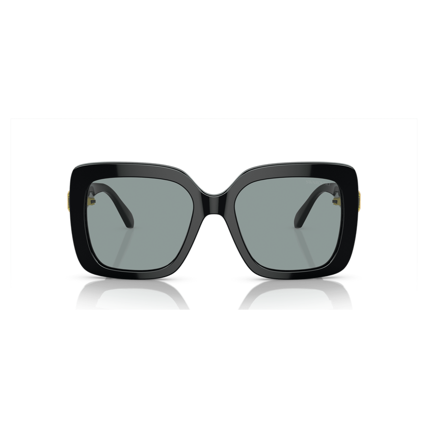 swarovski sunglasses  oversized  square shape  sk6001el  black