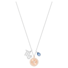 swarovski zodiac pendant scorpio teal rhodium plating