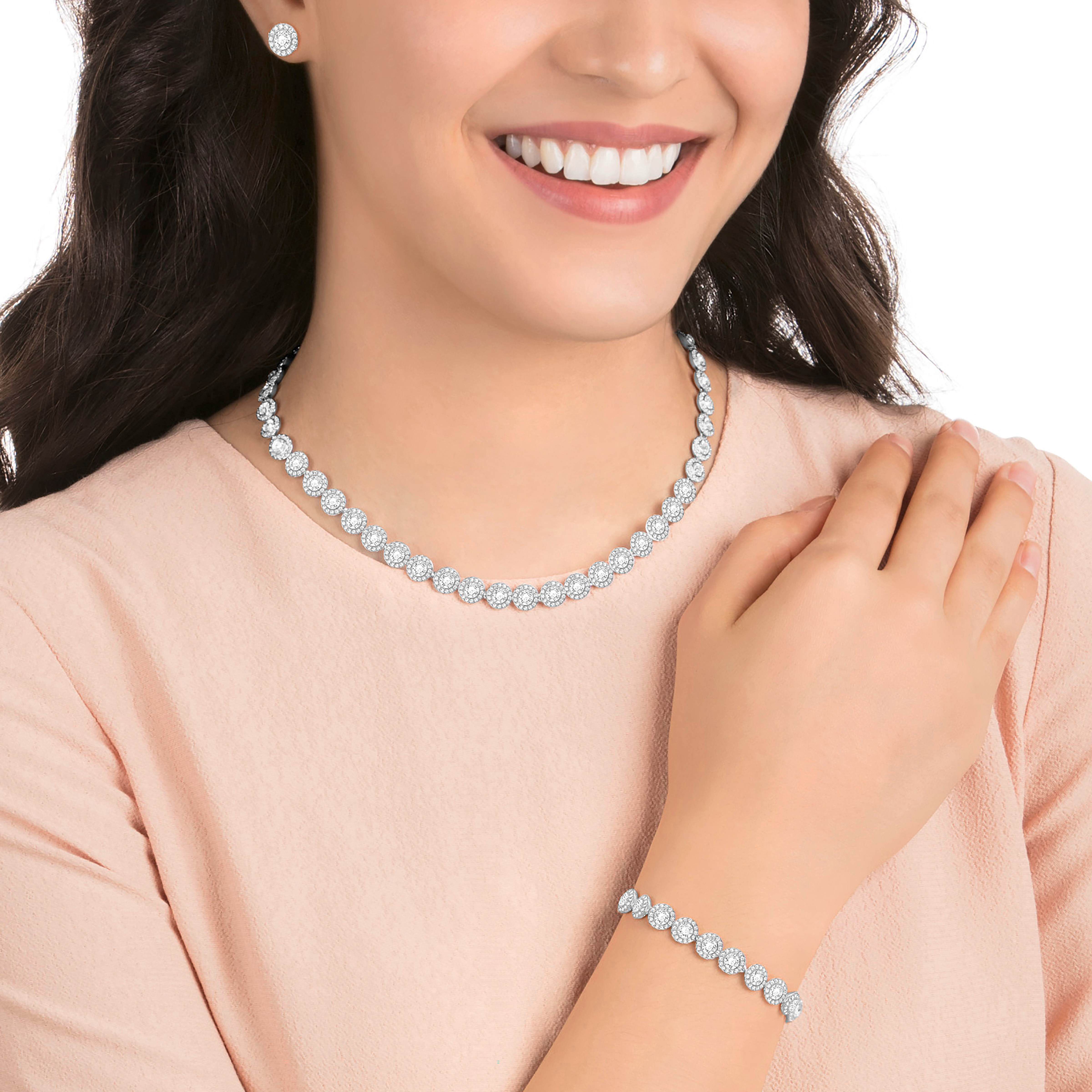 Swarovski angelic bracelet white rhodium plating online