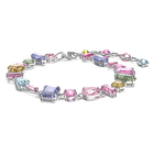 swarovski gema bracelet multicolored rhodium plated