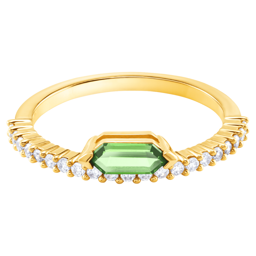 swarovski oz ring  white  gold plating