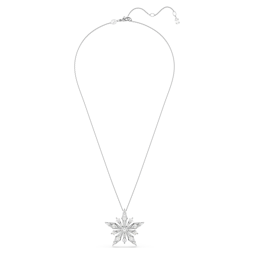 swarovski idyllia pendant  star  white  rhodium plated