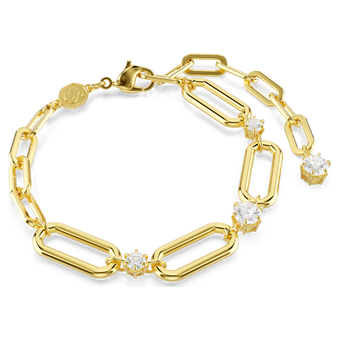 swarovski constella bracelet  white  18k gold finish
