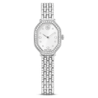 swarovski dextera octagon watch  swiss made  metal bracelet  silver tone  stainless steel