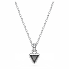 swarovski stilla pendant triangle cut gray rhodium plated