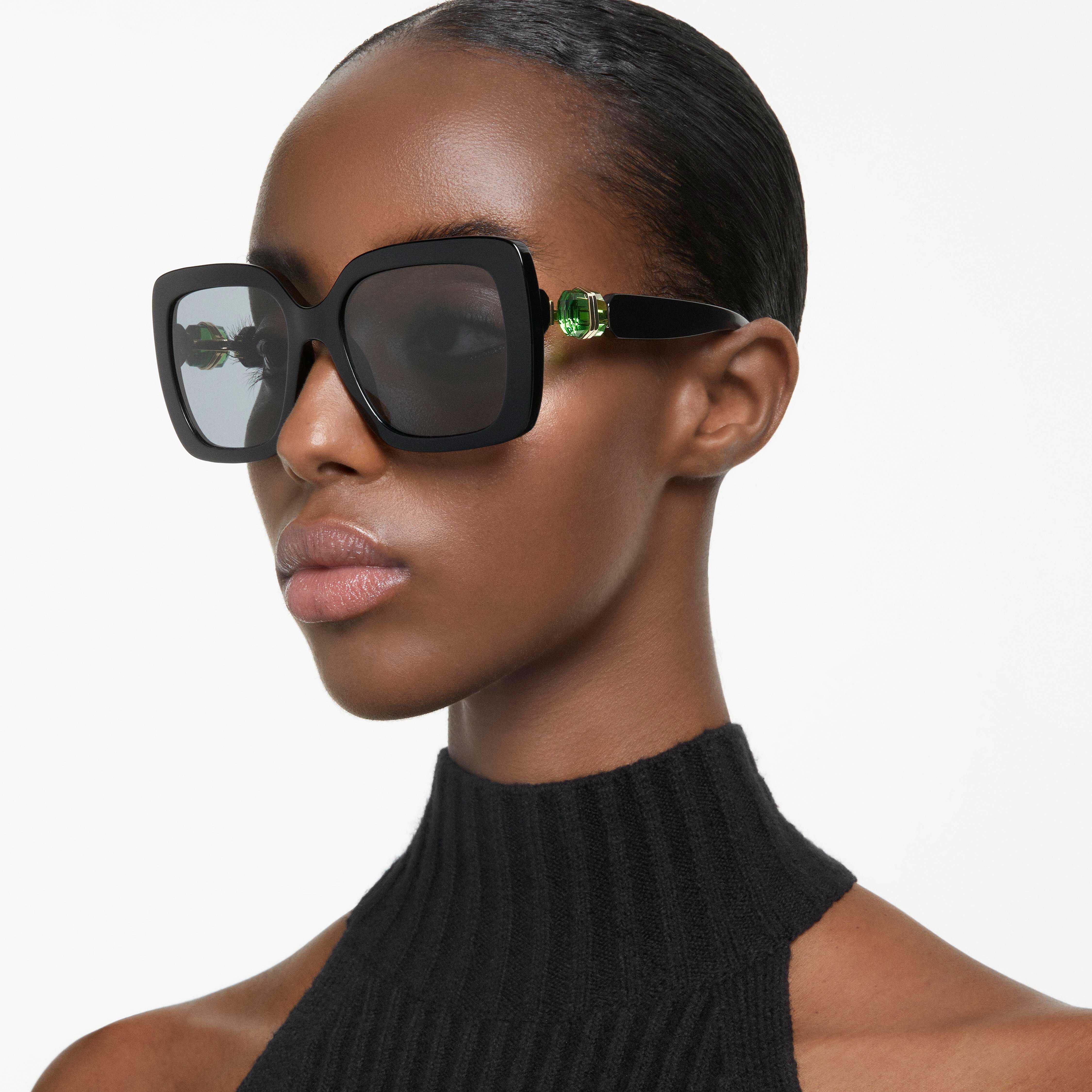Buy Swarovski Sunglasses Oversized Square shape SK6001EL Black