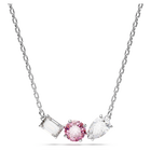 Mesmera pendant, Mixed cuts, Pink, Rhodium plated