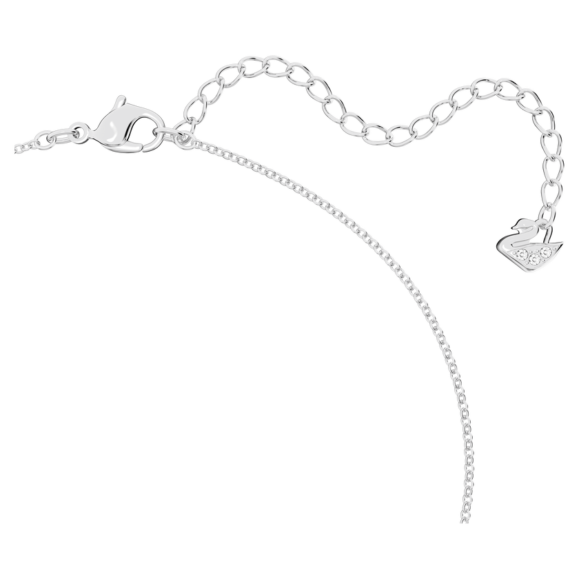 swarovski lilia necklace  butterfly  white  rhodium plated