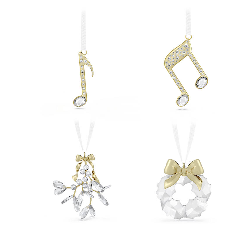 swarovski holiday magic double music note ornament