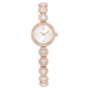 swarovski una angelic watch  crystal bracelet  rose gold tone  rose gold tone finish