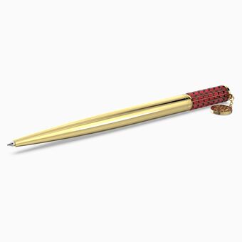 Alea ballpoint pen, Red, Gold-tone plated