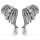 swarovski the vienna collection ear cuffs feather white ruthenium plated
