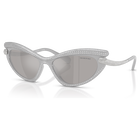 swarovski sunglasses cat eye shape silver tone