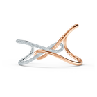 swarovski infinity cuff infinity white mixed metal finish
