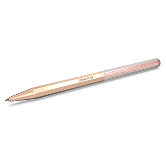 swarovski crystalline ballpoint pen octagon shape rose gold tone rose gold tone plated
