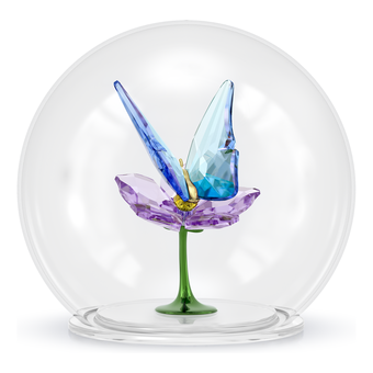 swarovski idyllia glass ball butterfly and flower