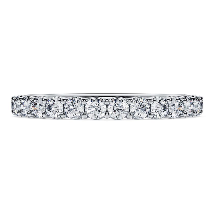 swarovski eternity band ring  lab grown diamonds 0 5 ct tw  round shape  18k white gold