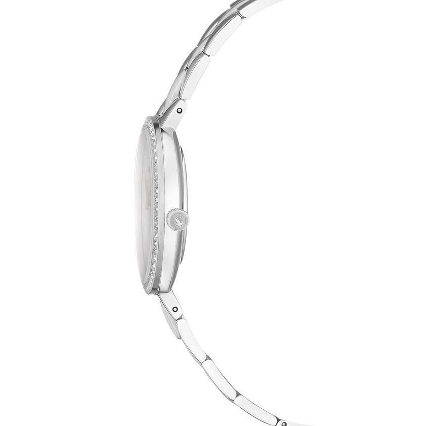 swarovski cosmopolitan watch  swiss made  metal bracelet  silver tone  stainless steel