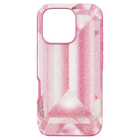 swarovski high smartphone case crystal print motif iphone 16 pro pink