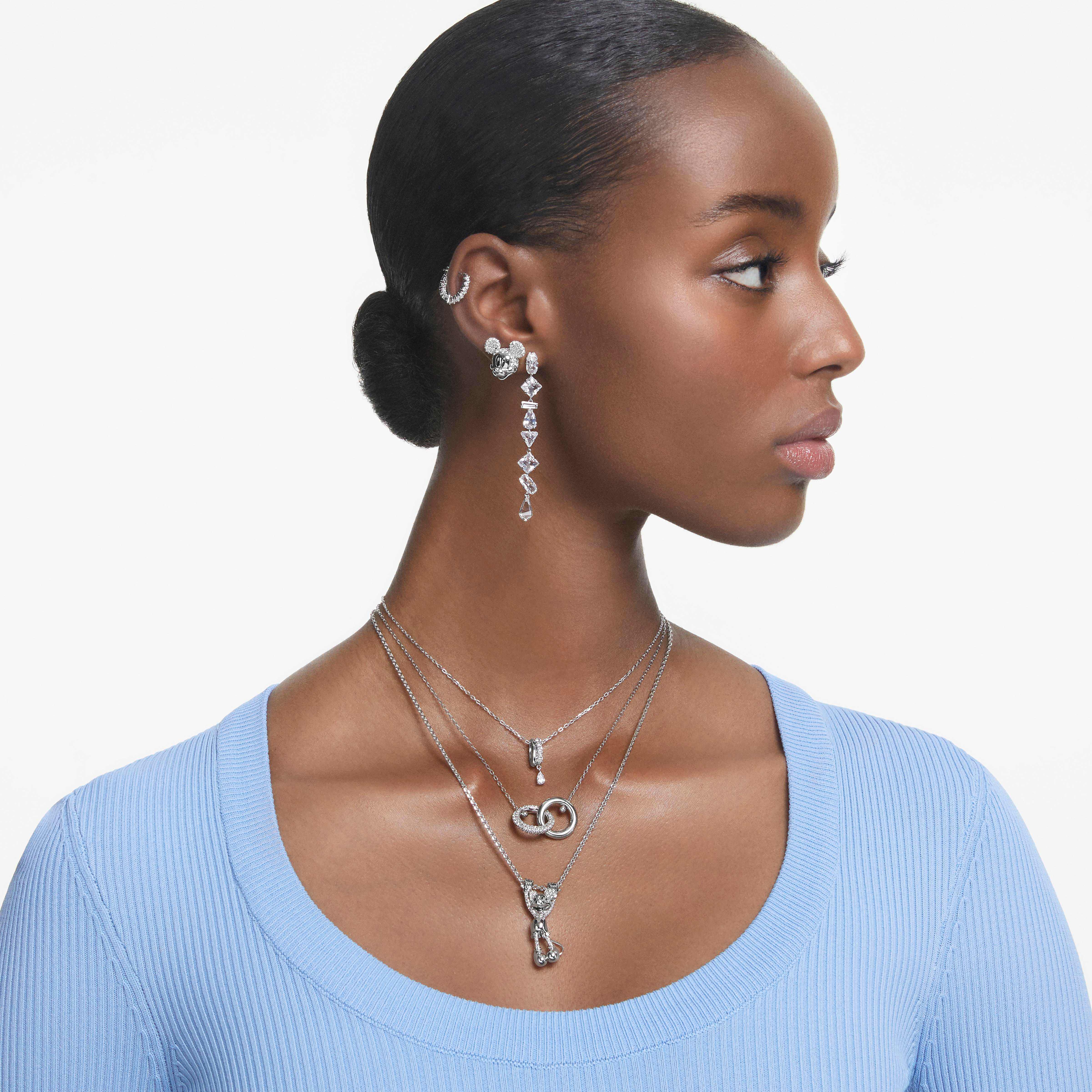 Mickey swarovski earrings discount