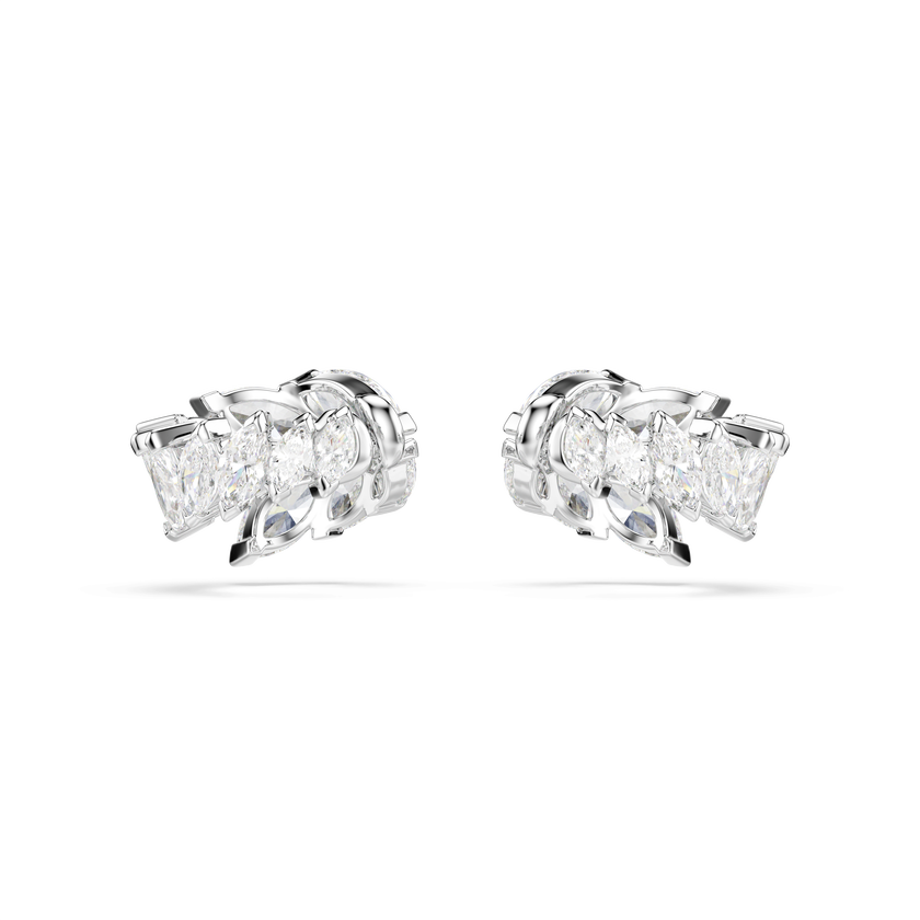 swarovski mesmera ear cuffs  marquise cut  white  rhodium plated