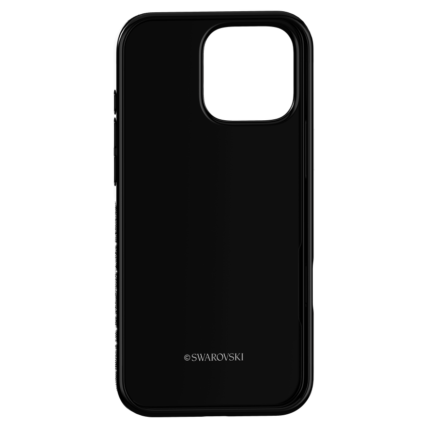 swarovski high smartphone case  iphone  16 pro max  black