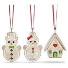 swarovski holiday cheers gingerbread ornament set