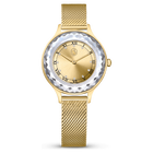 swarovski octea nova watch swiss made metal bracelet gold tone gold tone finish