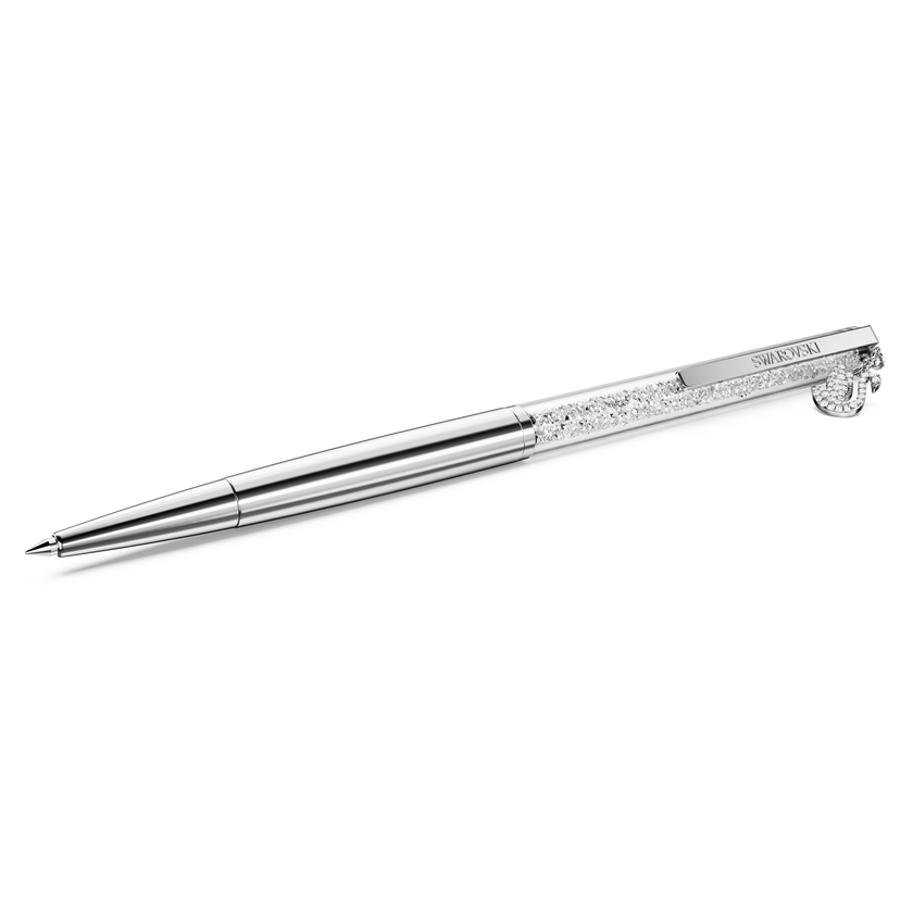 swarovski crystalline ballpoint pen  swan  chrome plated