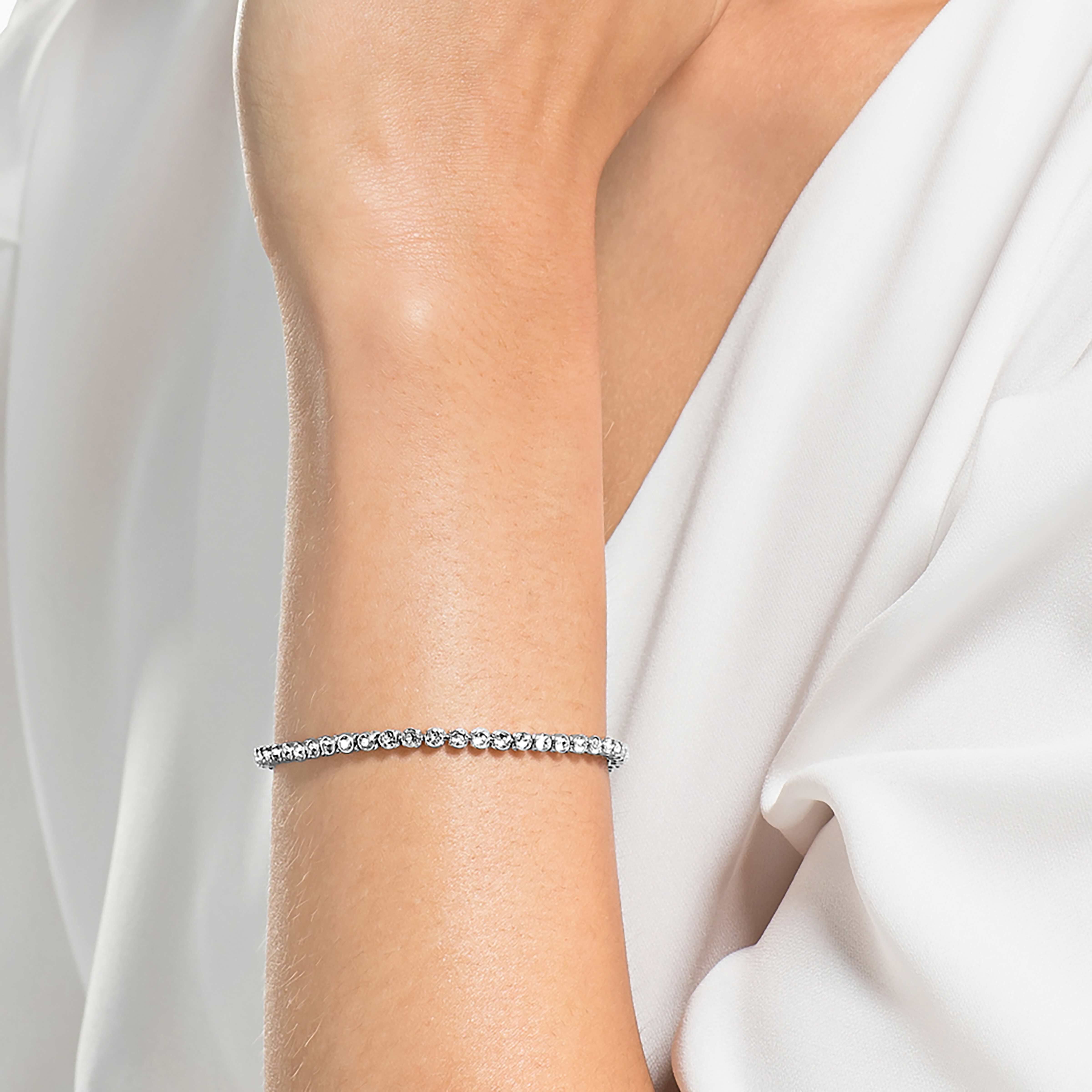 Rhodium plated bracelet deals