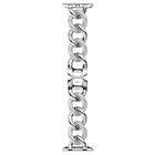 swarovski chain strap for apple watch 40mm 41mm silver tone stainless steel