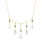 Oz Necklace, White, Gold plating