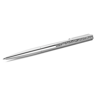 swarovski crystal shimmer ballpoint pen silver tone chrome plated