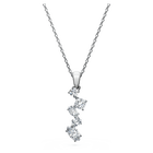 swarovski galaxy pendant  lab grown diamonds 0 9 ct tw  mixed shapes  18k white gold