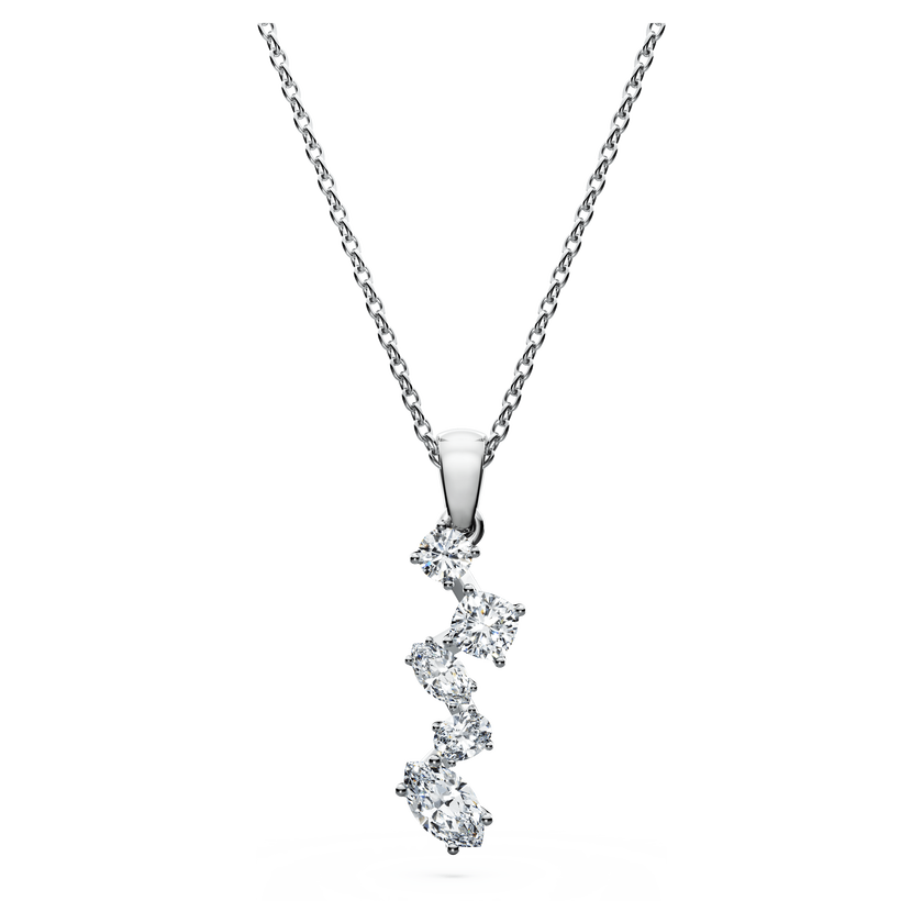 swarovski galaxy pendant  lab grown diamonds 0 9 ct tw  mixed shapes  18k white gold