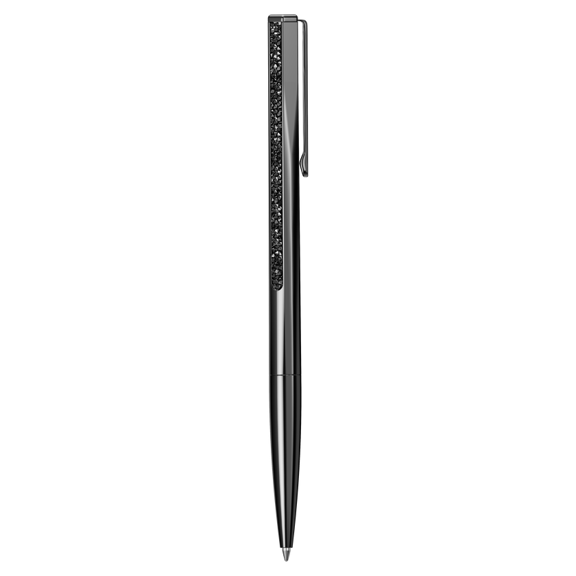 swarovski crystal shimmer ballpoint pen  black  black lacquered