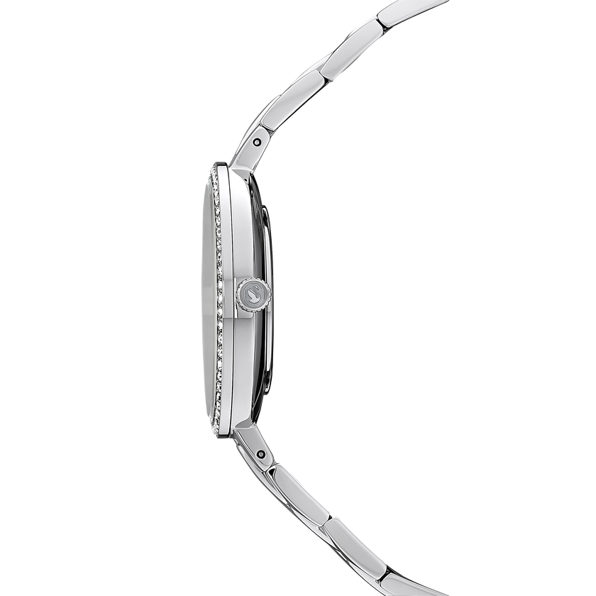 swarovski cosmopolitan watch  swiss made  metal bracelet  silver tone  stainless steel