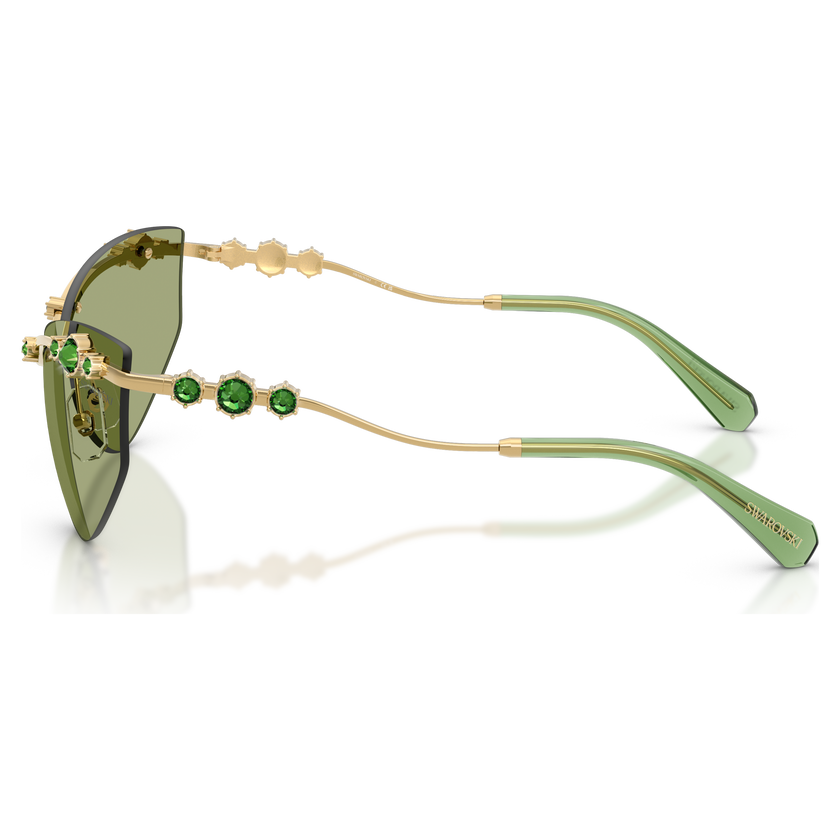 swarovski sunglasses  cat eye shape  sk7039  gold tone