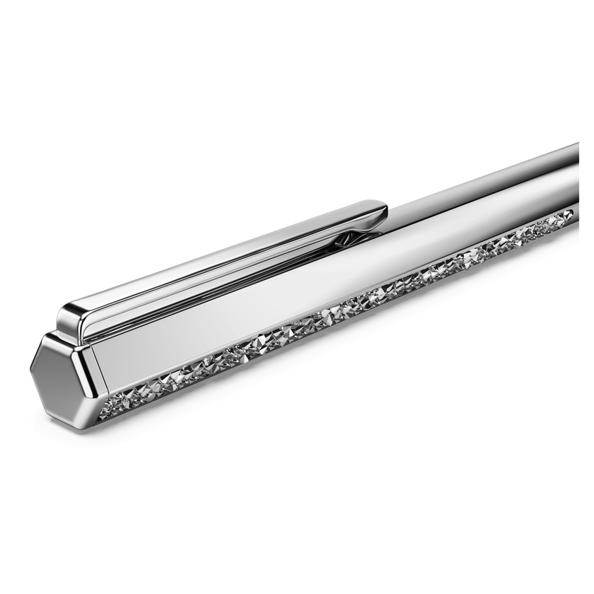 swarovski crystal shimmer ballpoint pen  silver tone  chrome plated
